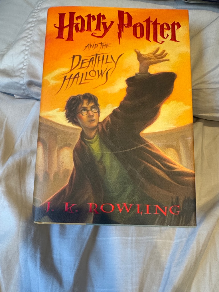 Harry Potter And The Deathly Hallows Hardcover  Orange Cover